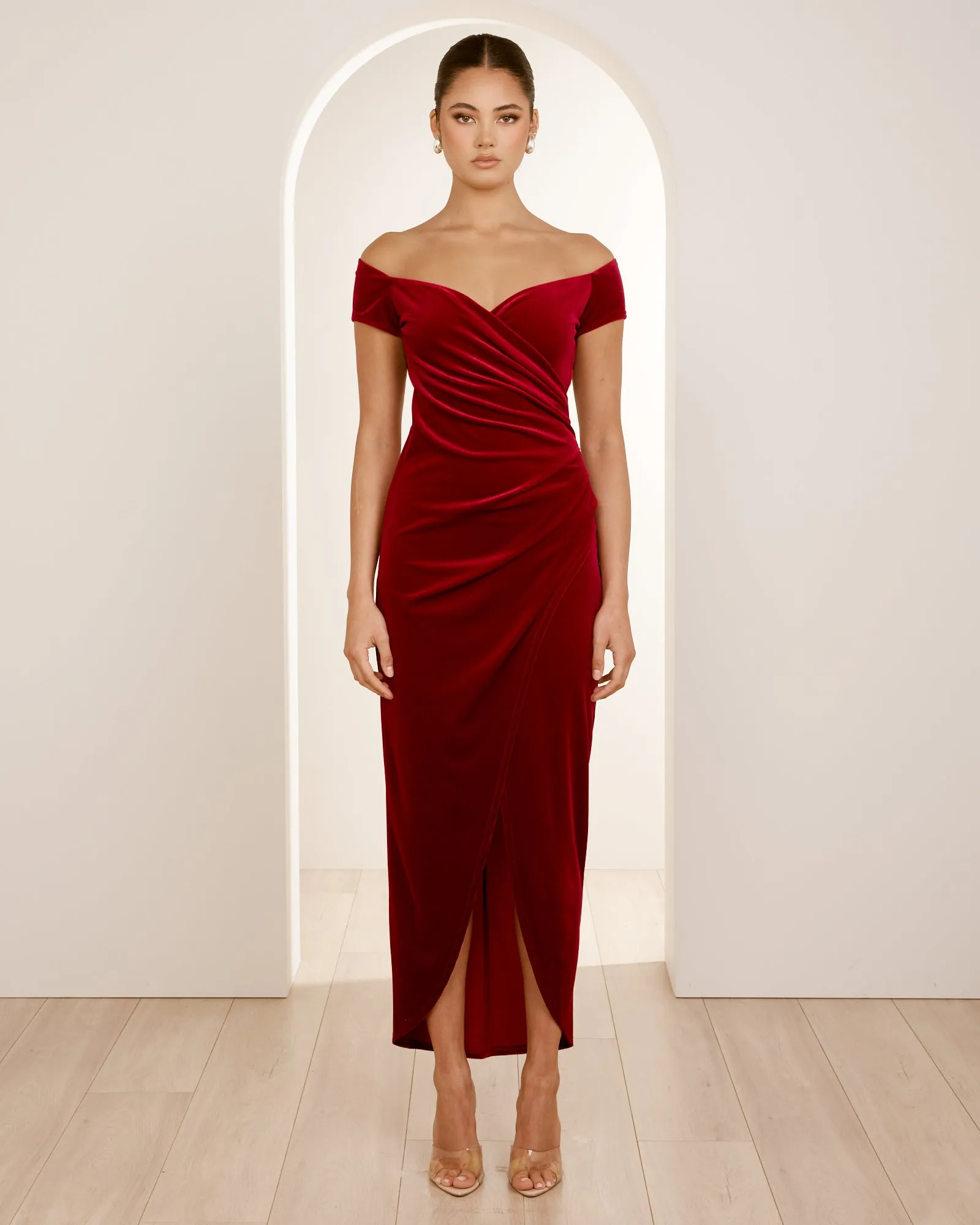 Ashton Off Shoulder Gown sold by Pilgrim