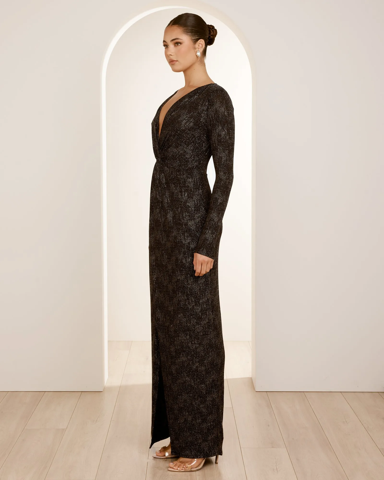 Madalen V-neck Knot Gown sold by Pilgrim product image thumbnail 2