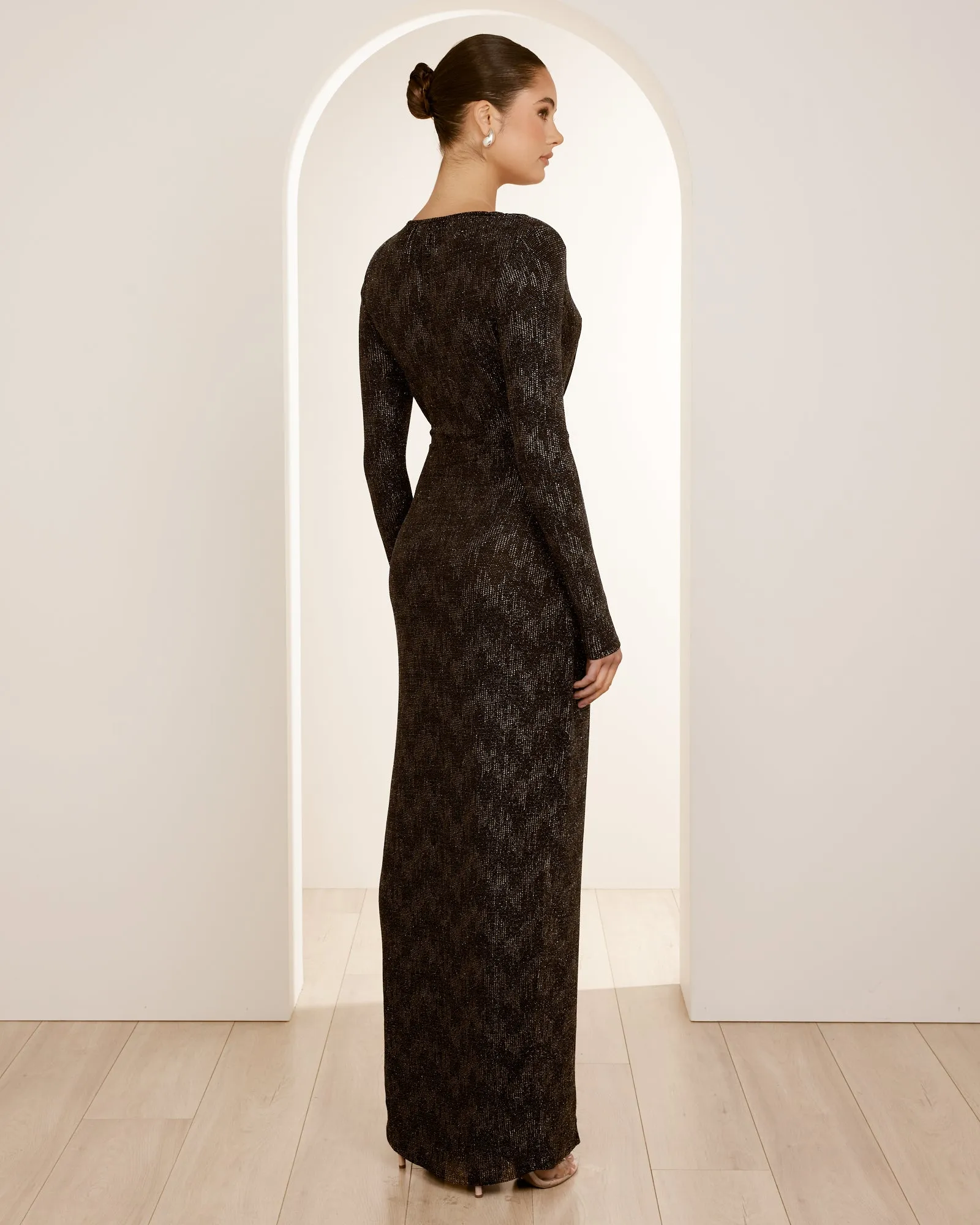 Madalen V-neck Knot Gown sold by Pilgrim product image thumbnail 3