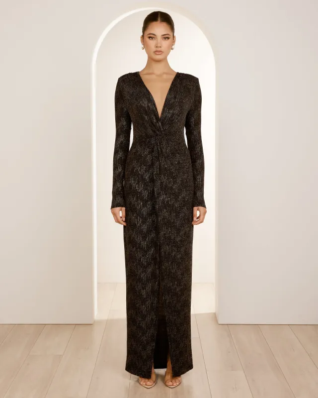 Madalen V-neck Knot Gown sold by Pilgrim