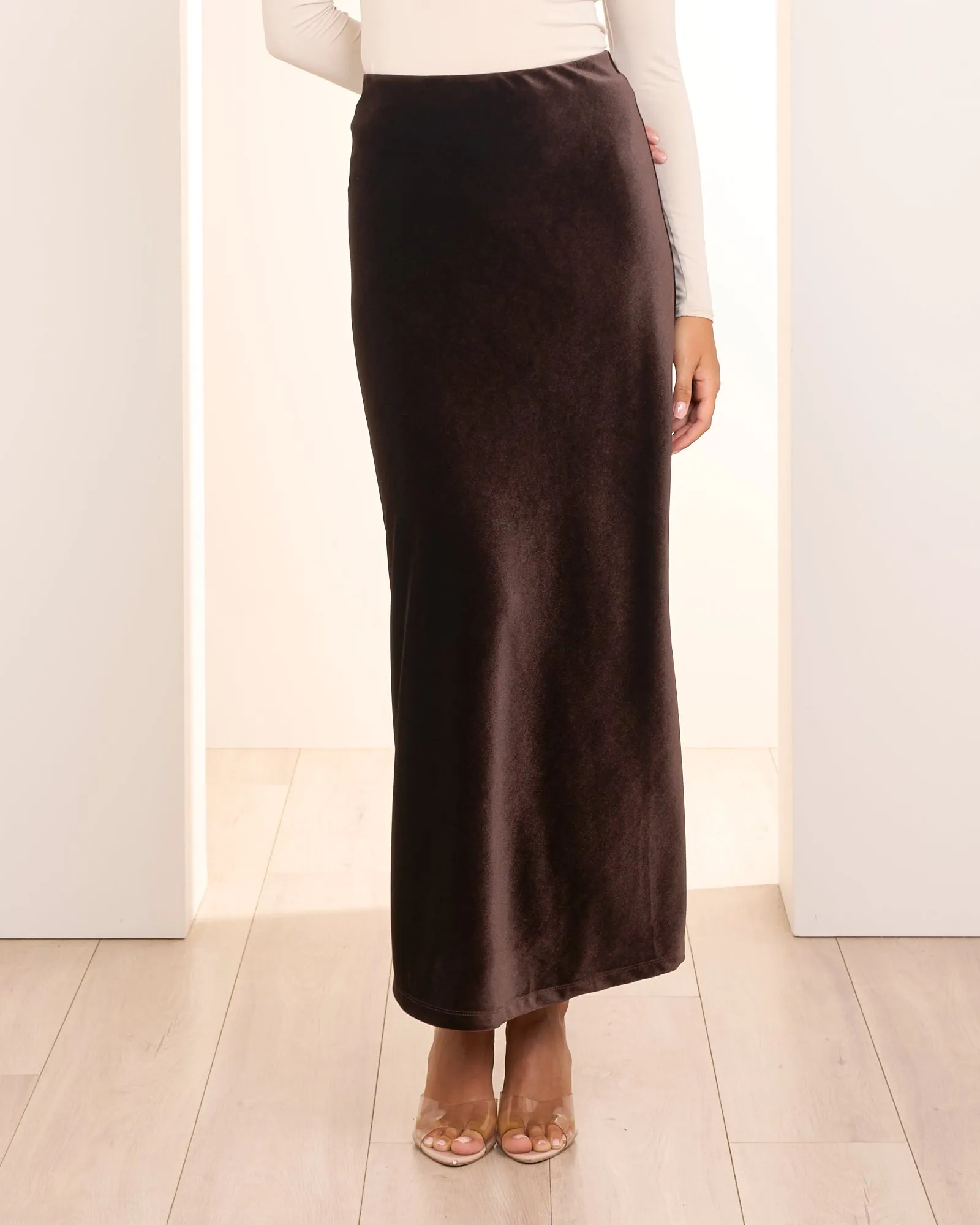 Matina Velvet Maxi Skirt sold by Pilgrim product image thumbnail 5