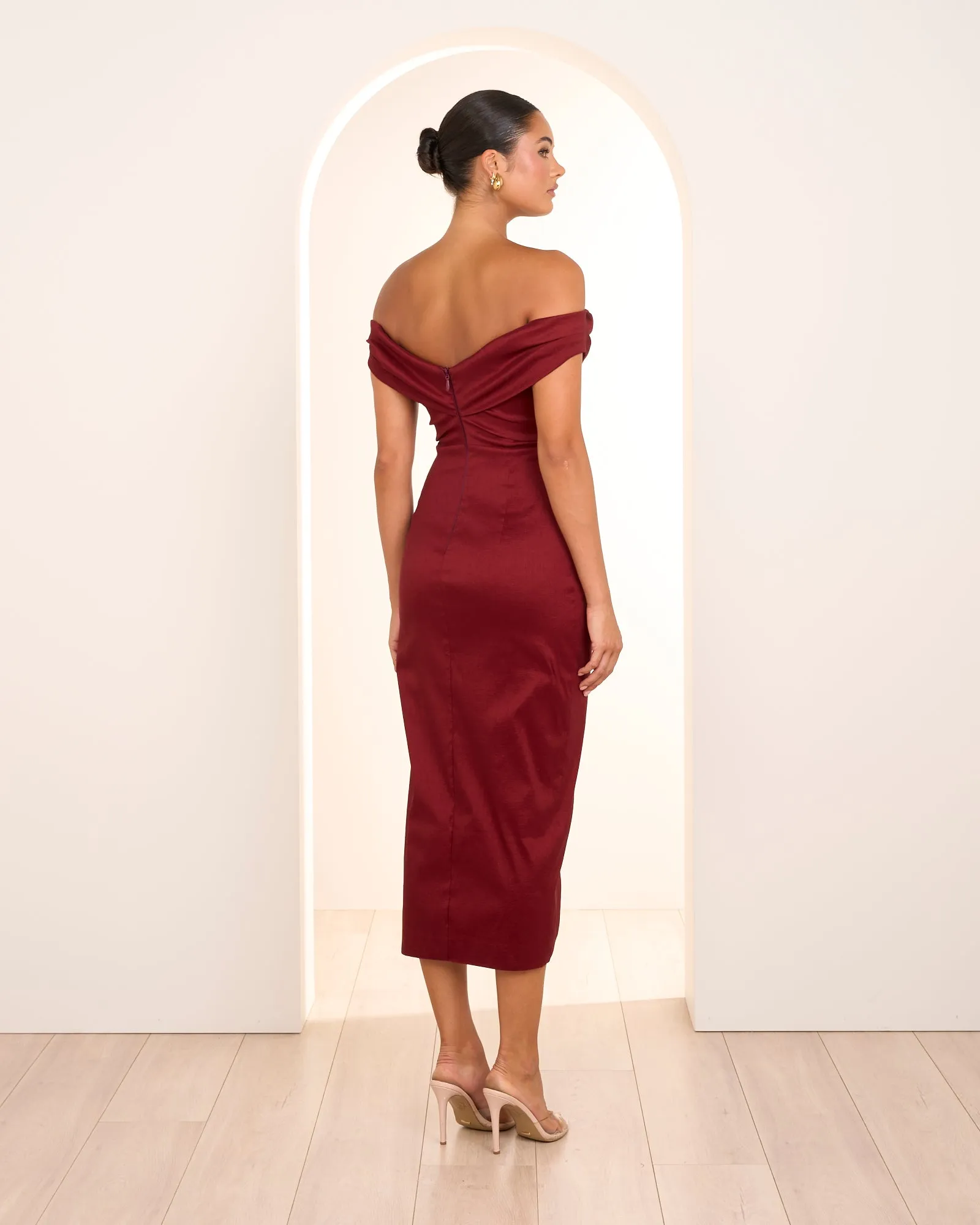 Tiana Off Shoulder Midi Dress sold by Pilgrim product image thumbnail 3