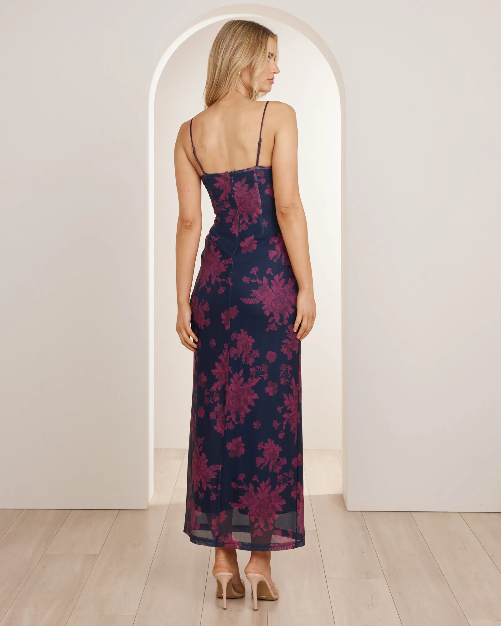 Florence Cowl Neck Mesh Dress sold by Pilgrim product image thumbnail 4