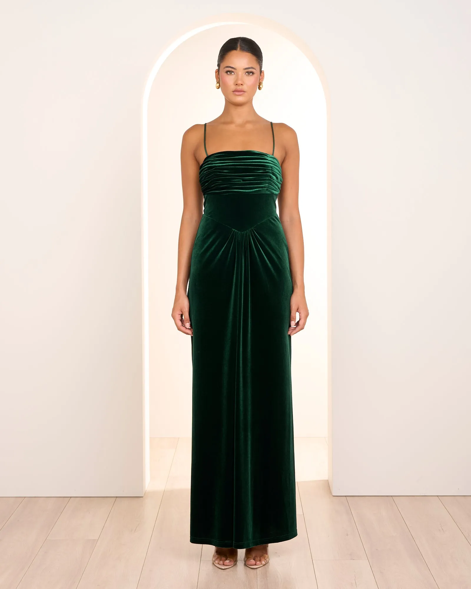 Vally Strapless Velvet Gown sold by Pilgrim product image thumbnail 4