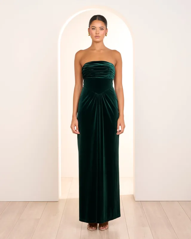 Vally Strapless Velvet Gown sold by Pilgrim