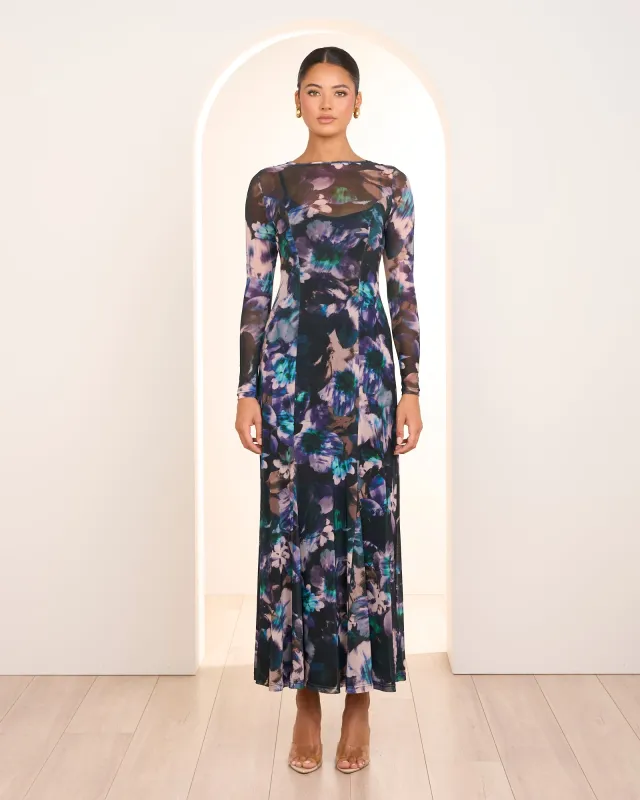 Meera Long Sleeve Maxi Dress sold by Pilgrim