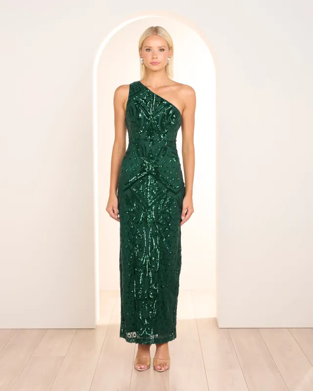 Alley One Shoulder Sequin Gown sold by Pilgrim