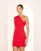 Aude One Shoulder Ruched Dress sold by Pilgrim