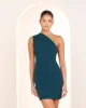 Aude One Shoulder Ruched Dress sold by Pilgrim