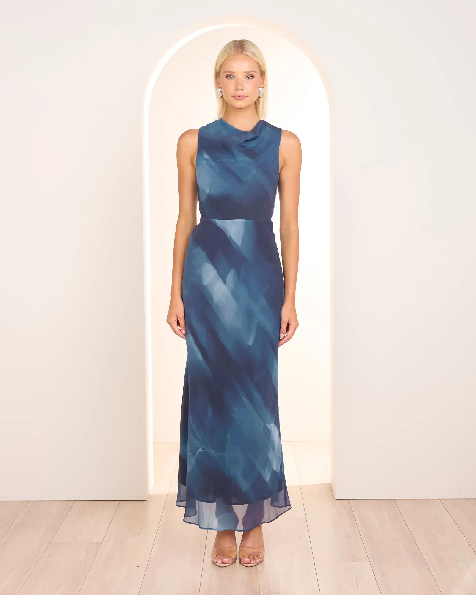 Kara Cowl Neck Maxi Dress sold by Pilgrim