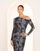Qadira Asymmetric Neck Dress sold by Pilgrim