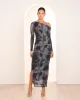Qadira Asymmetric Neck Dress sold by Pilgrim