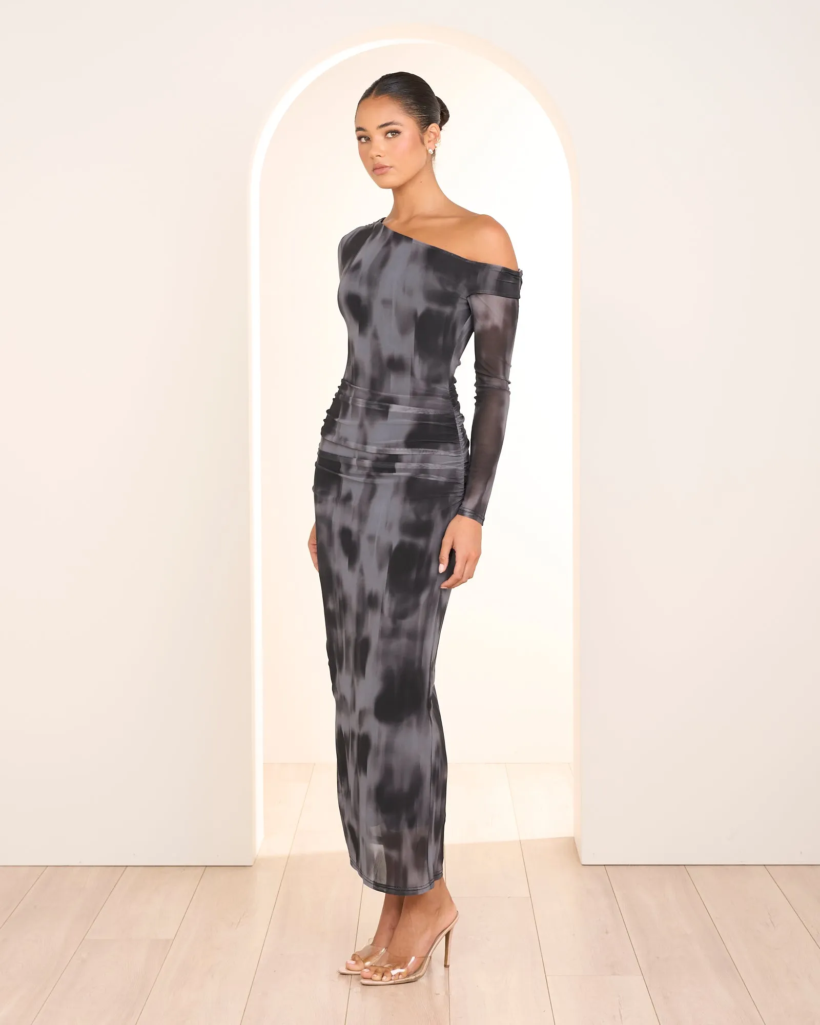 Qadira Asymmetric Neck Dress sold by Pilgrim product image thumbnail 2