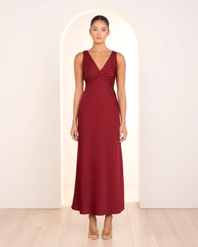 Ora Twist Front Maxi Dress sold by Pilgrim
