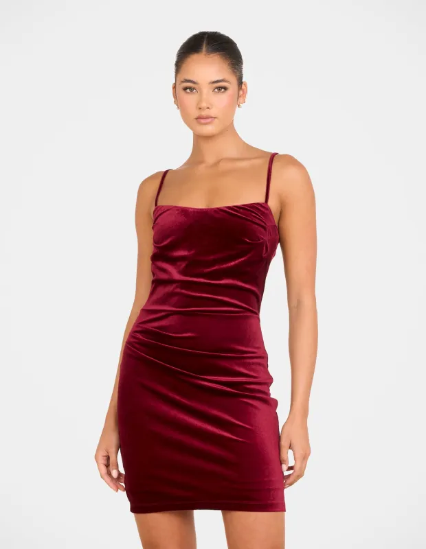 Anona Velvet Mini Dress sold by Pilgrim