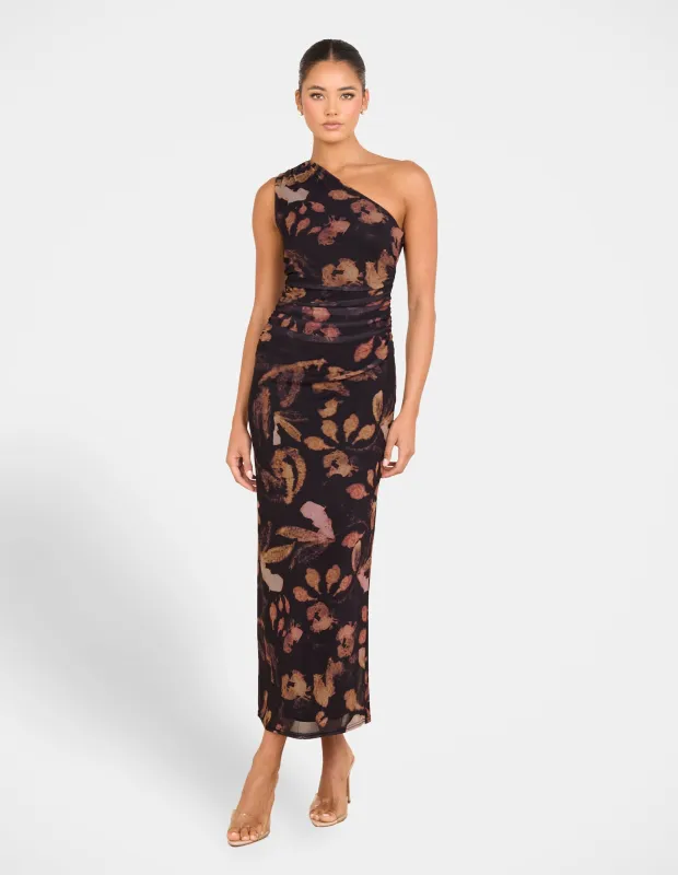 True One Shoulder Maxi Dress sold by Pilgrim
