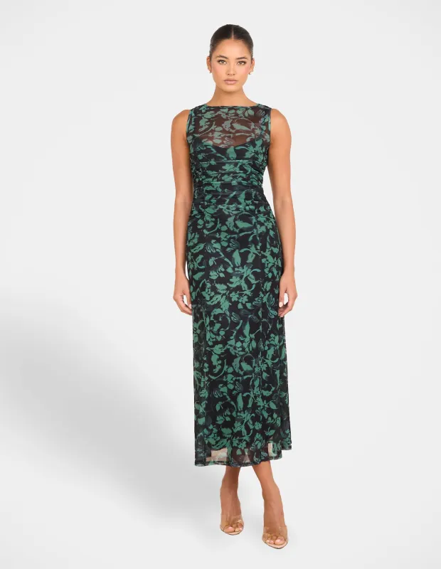 Paxton Sheer Mesh Maxi Dress sold by Pilgrim