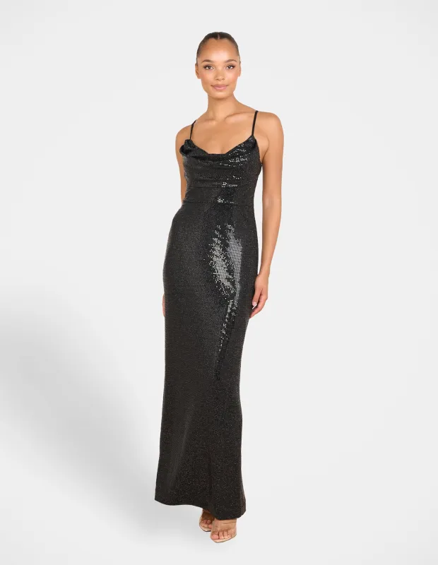 Odita Cowl Neck Maxi Dress sold by Pilgrim