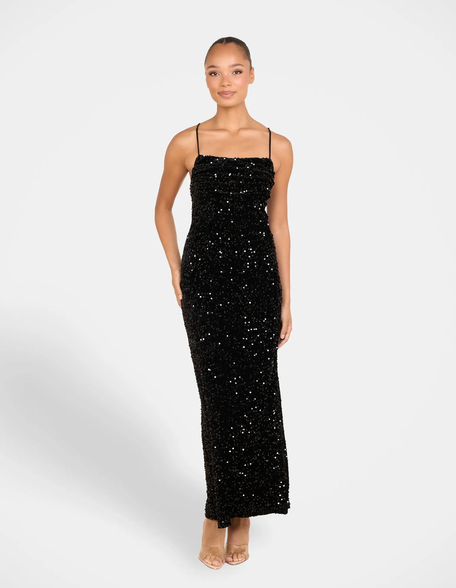Emerson Sequin Maxi Dress sold by Pilgrim
