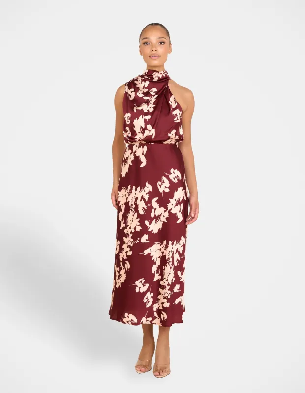 Valley High Neck Midi Dress sold by Pilgrim