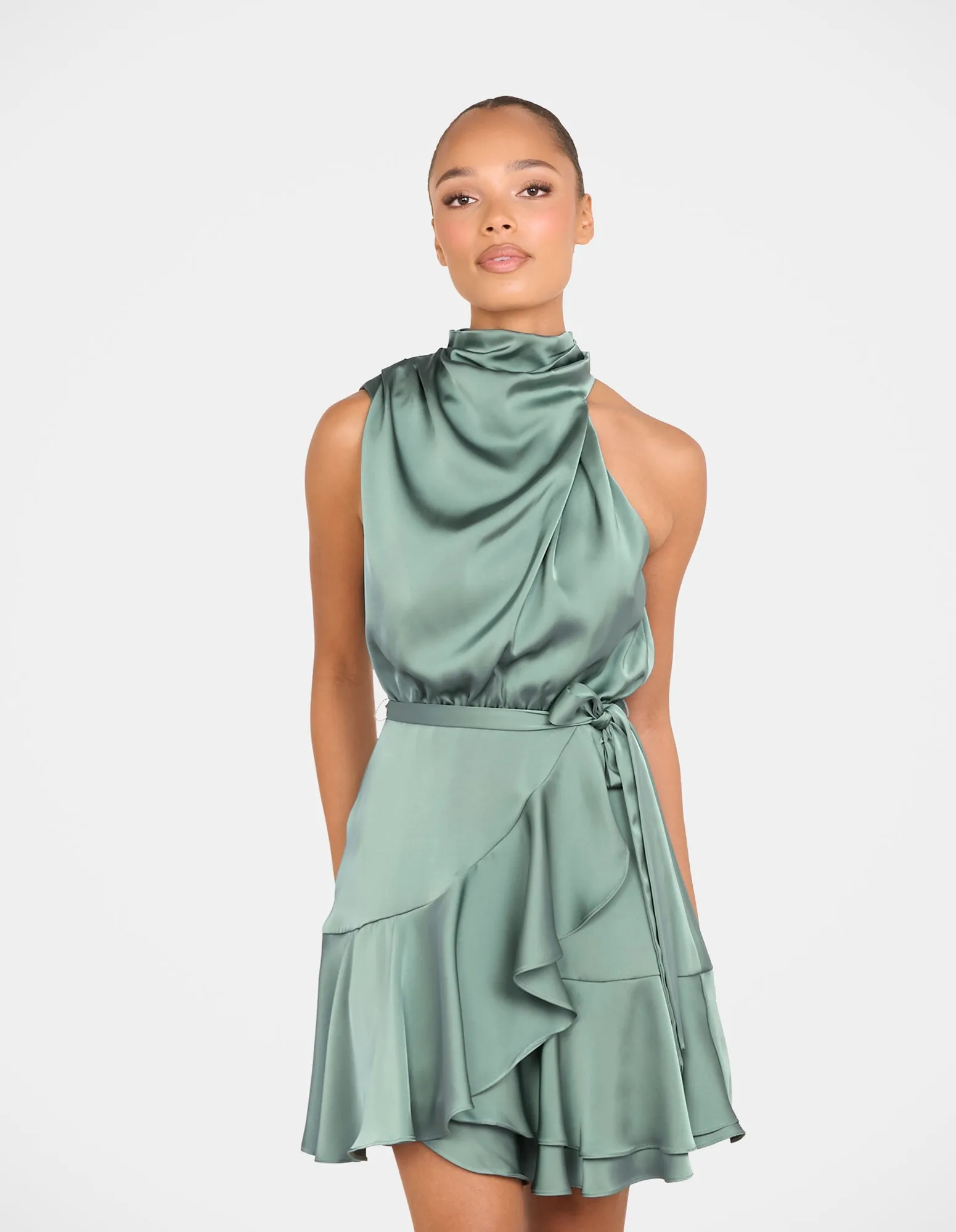 Bebe Cowl Neck Mini Dress sold by Pilgrim product image thumbnail 2