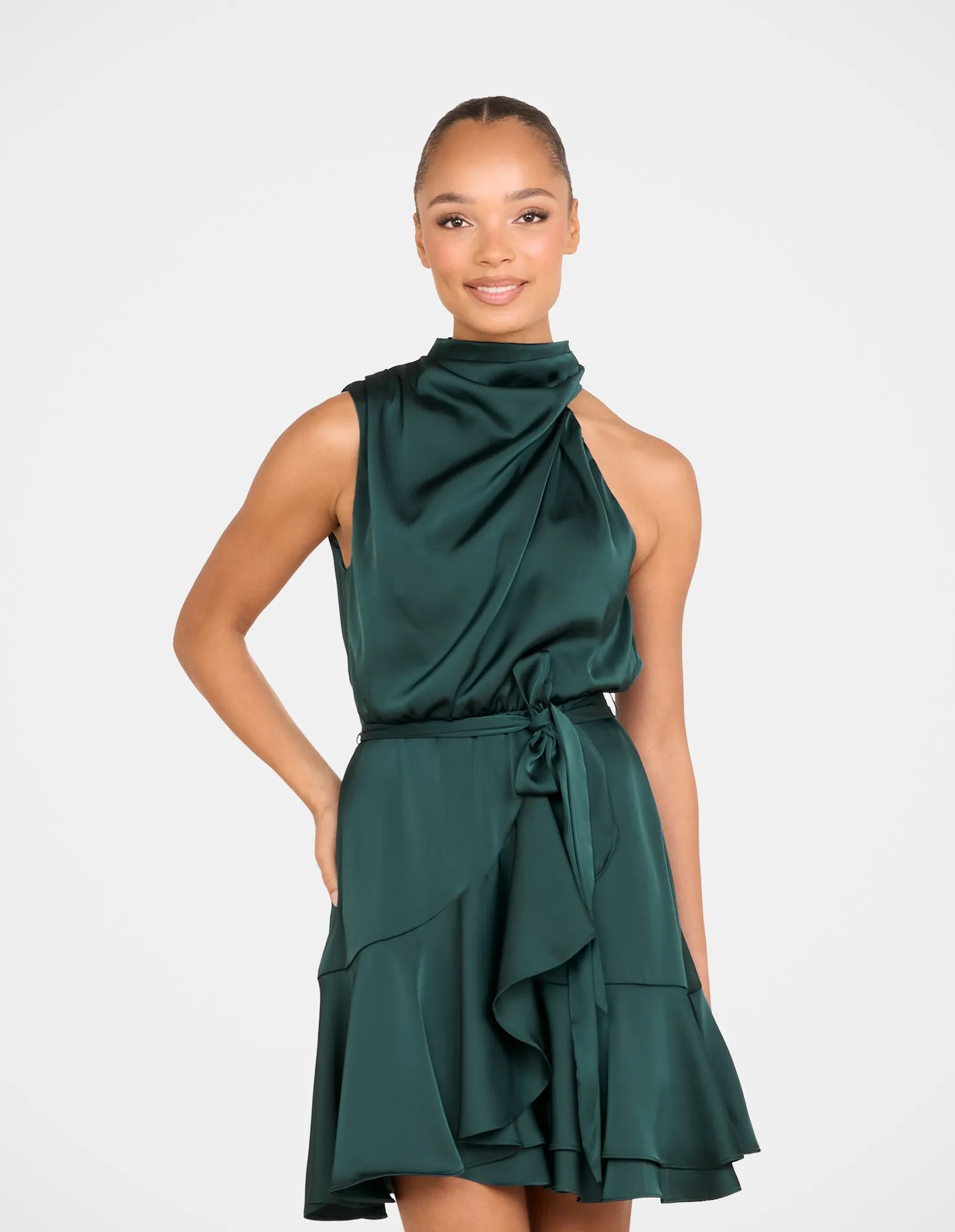 Bebe Cowl Neck Mini Dress sold by Pilgrim product image thumbnail 3