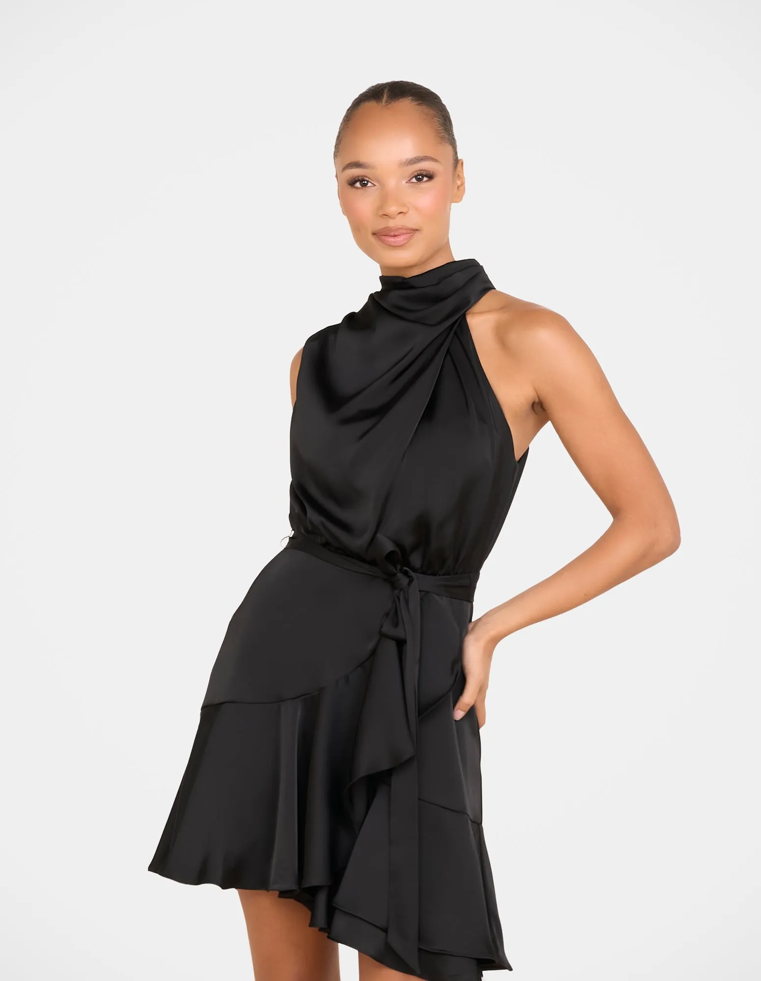 Bebe Cowl Neck Mini Dress sold by Pilgrim product image thumbnail 5