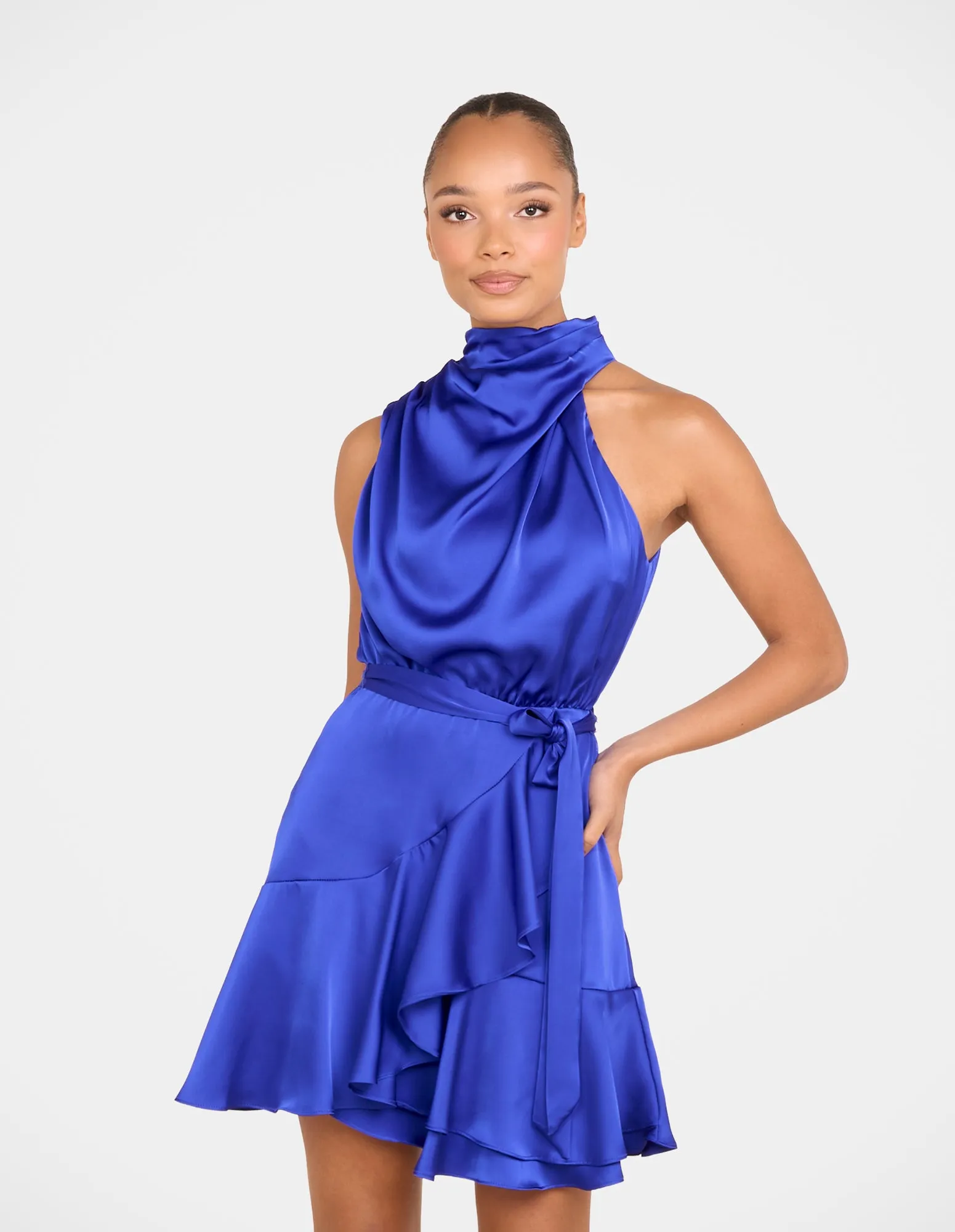 Bebe Cowl Neck Mini Dress sold by Pilgrim product image thumbnail 4