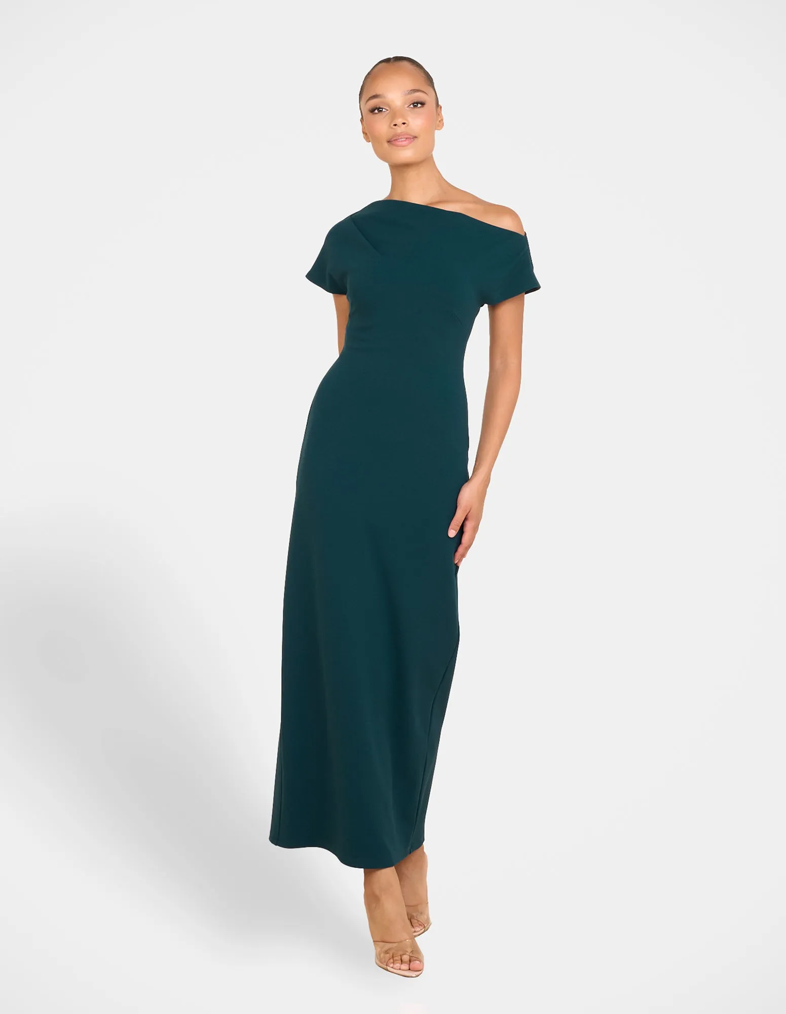 Xanthe Draped Neck Midi Dress sold by Pilgrim