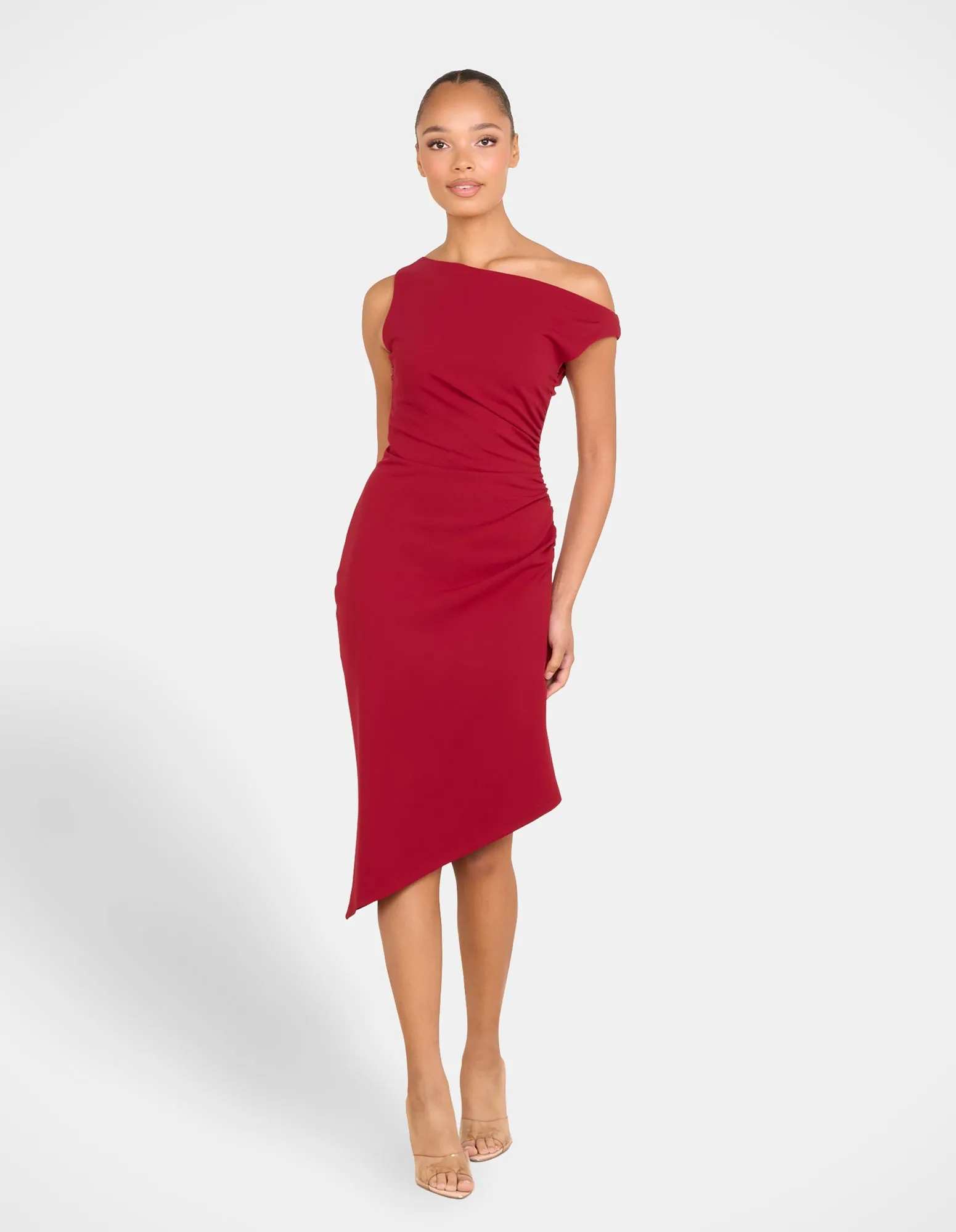 Peony Asymmetric Midi Dress sold by Pilgrim