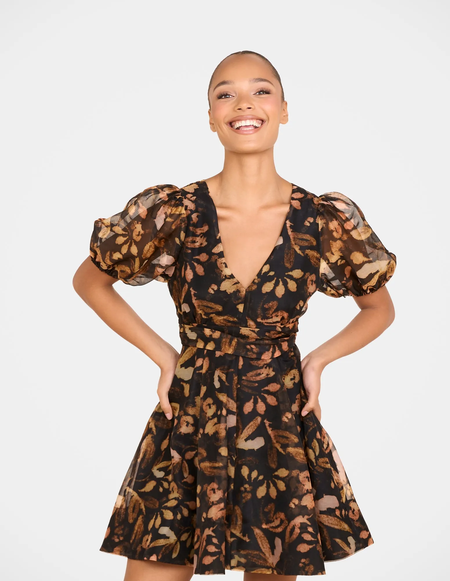 Paloma Puff Sleeve Mini Dress sold by Pilgrim product image thumbnail 4