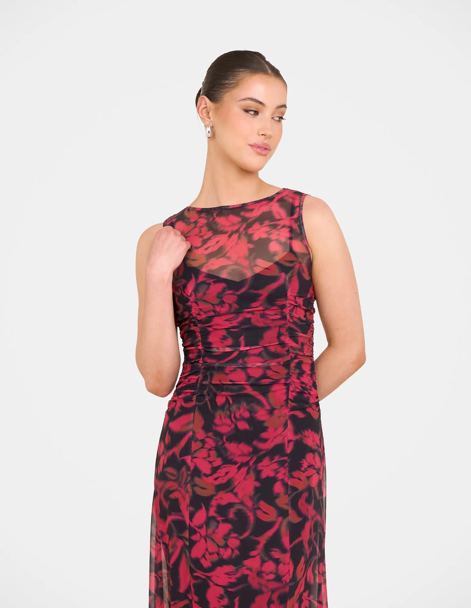 Qadisha Sheer Mesh Maxi Dress sold by Pilgrim product image thumbnail 5