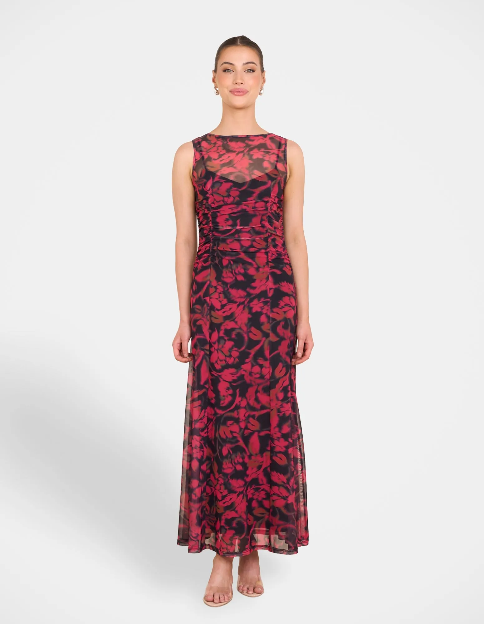 Qadisha Sheer Mesh Maxi Dress sold by Pilgrim