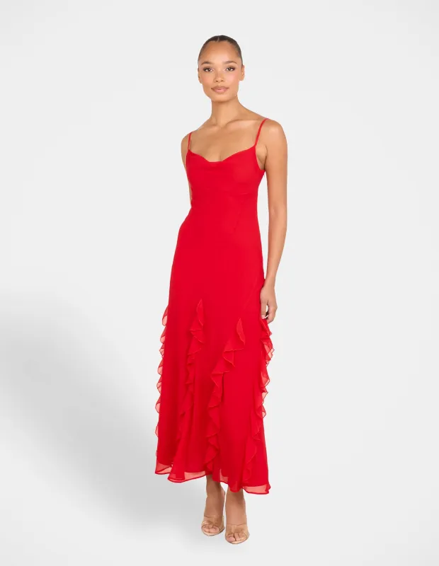 Faithful Frill Maxi Dress sold by Pilgrim