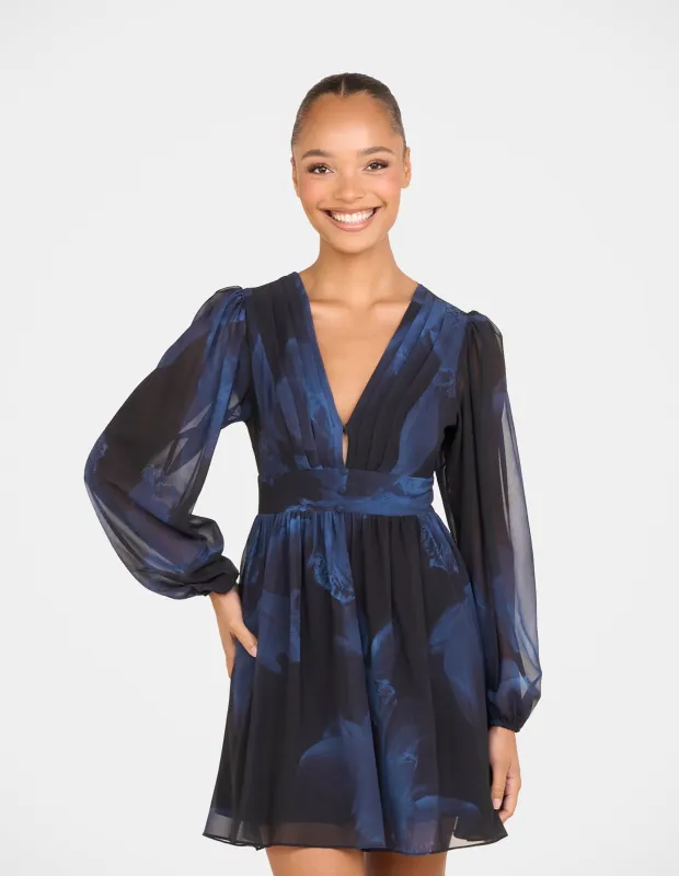 Roula Deep V-neck Mini Dress sold by Pilgrim