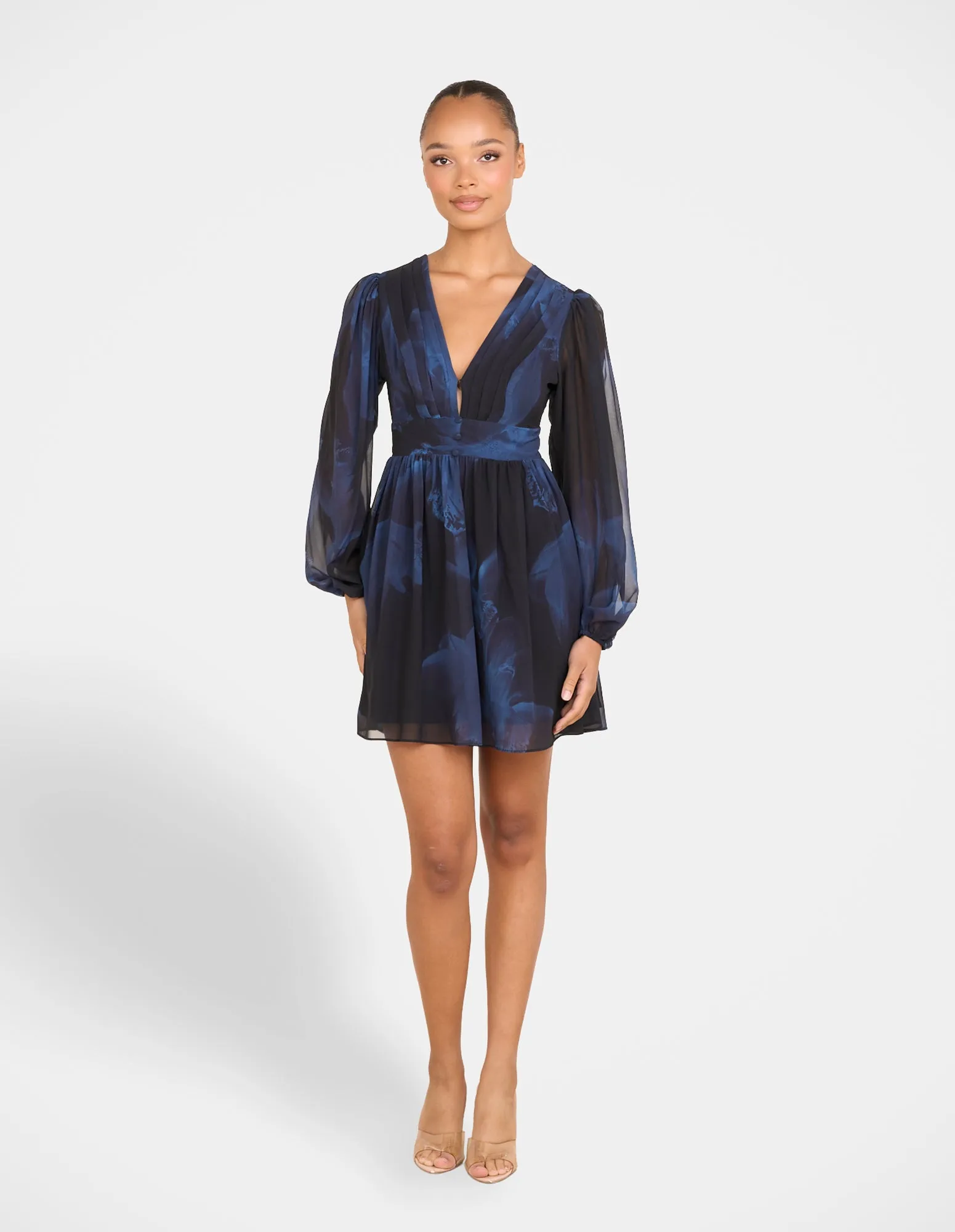 Roula Deep V-neck Mini Dress sold by Pilgrim product image thumbnail 5