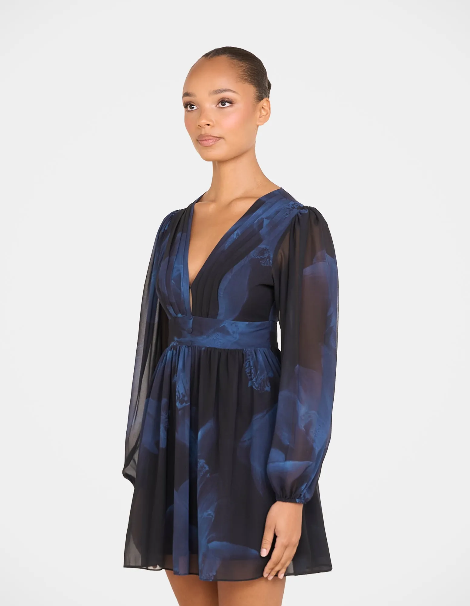 Roula Deep V-neck Mini Dress sold by Pilgrim product image thumbnail 2