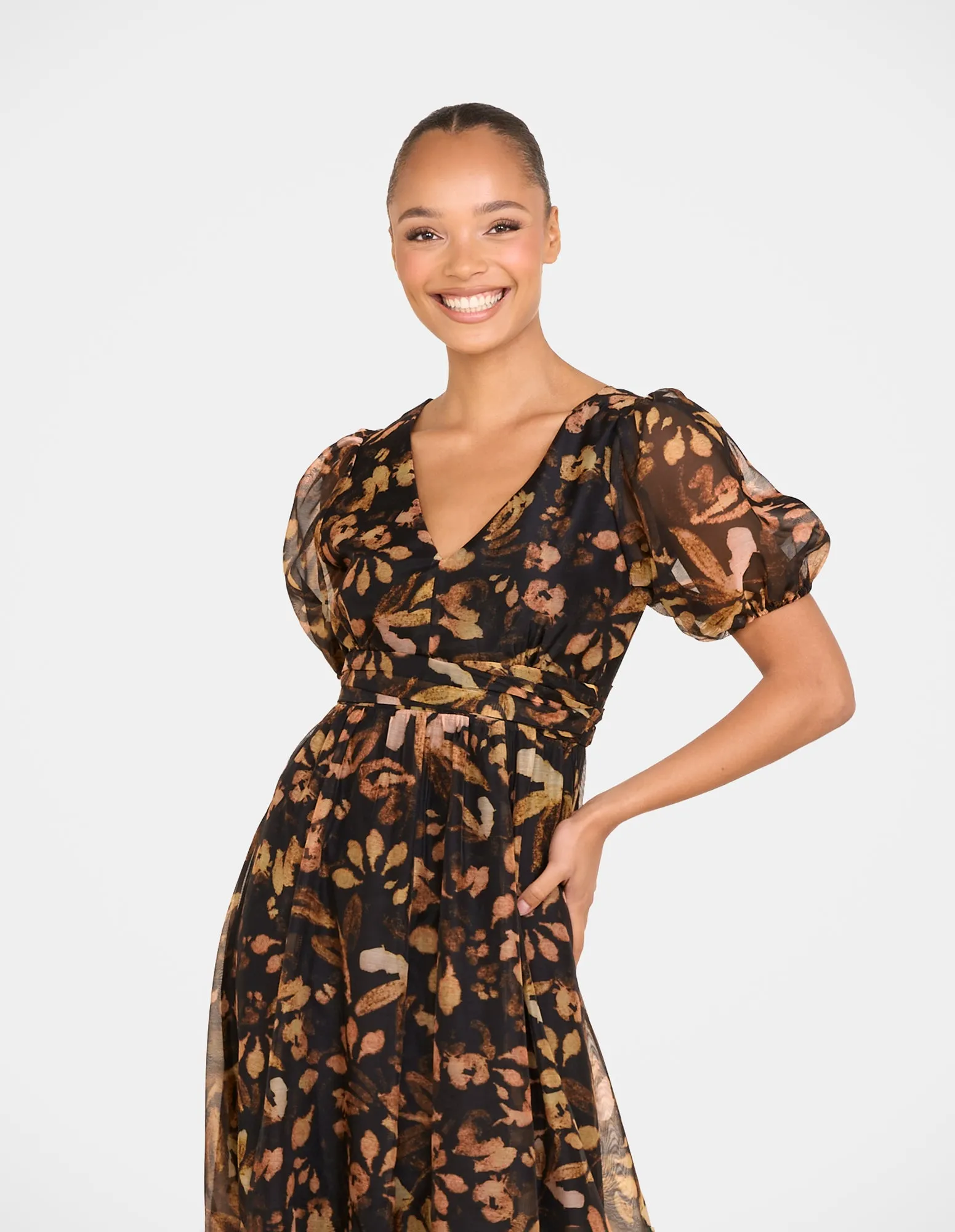 Lyra Puff Sleeve Maxi Dress sold by Pilgrim product image thumbnail 5