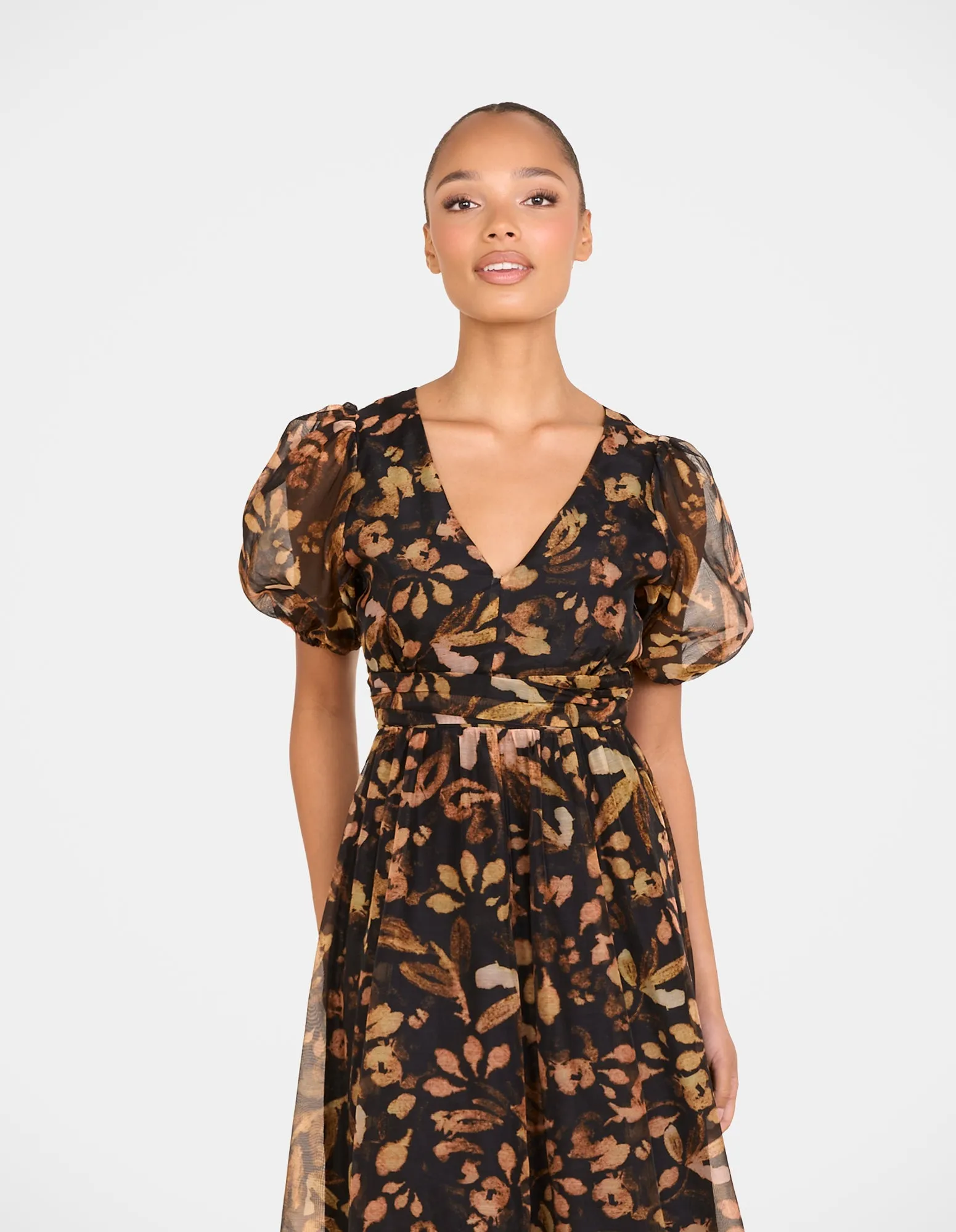 Lyra Puff Sleeve Maxi Dress sold by Pilgrim product image thumbnail 4