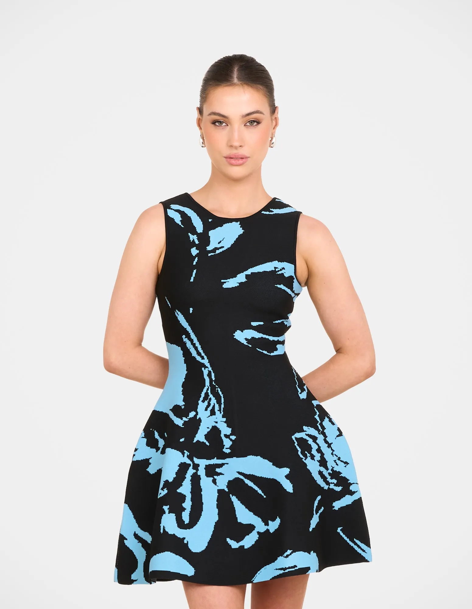 River A-line Knit Mini Dress sold by Pilgrim product image thumbnail 4