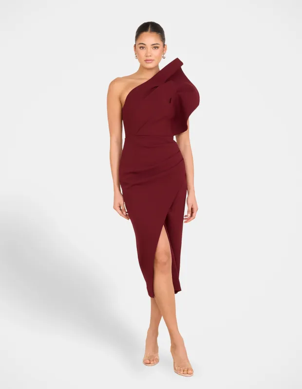 Elise Asymmetric Midi Dress sold by Pilgrim