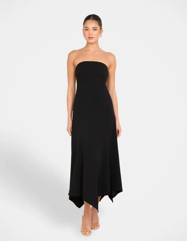 Belize Strapless Midi Dress sold by Pilgrim