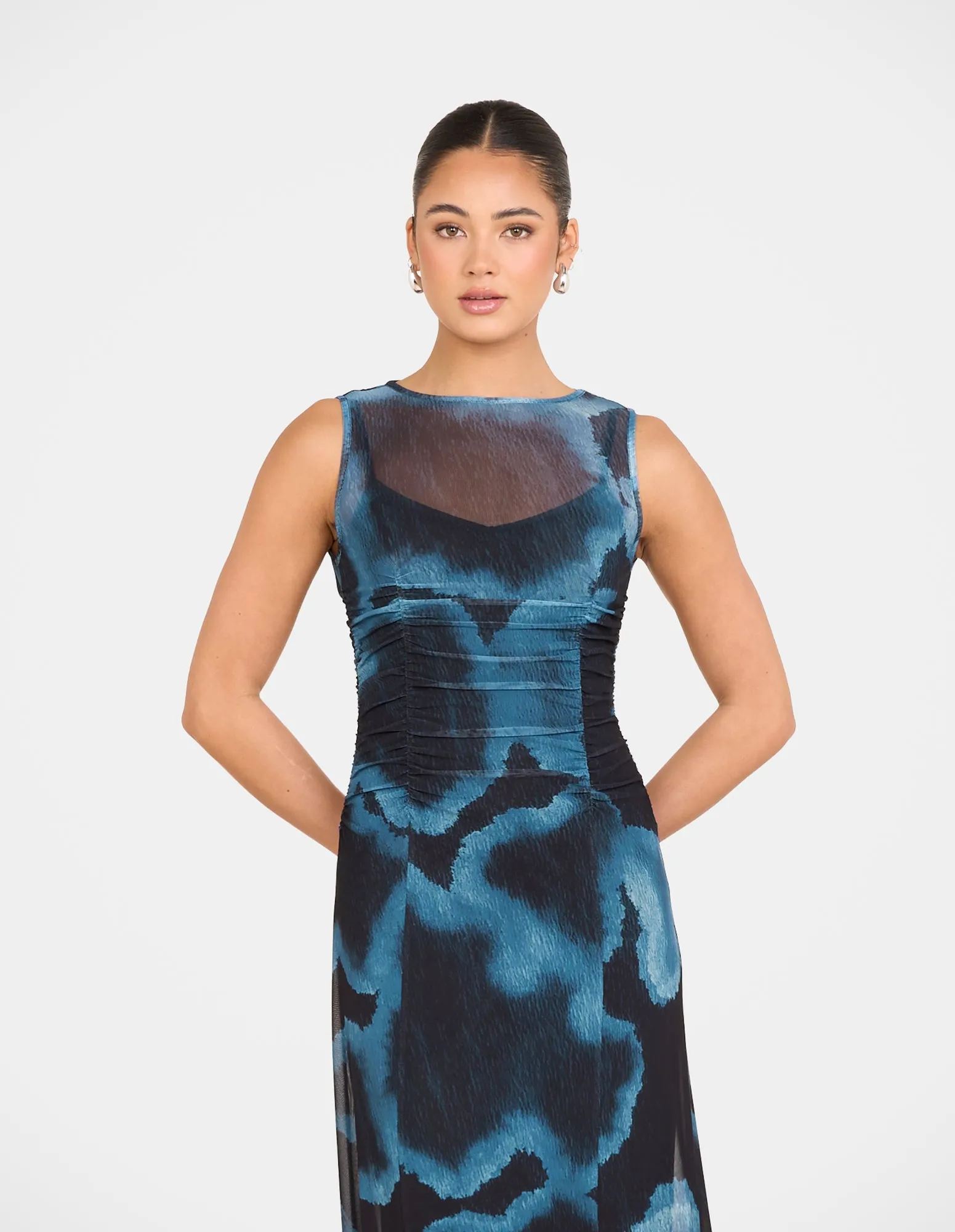 Raina Sheer Mesh Maxi Dress sold by Pilgrim product image thumbnail 4