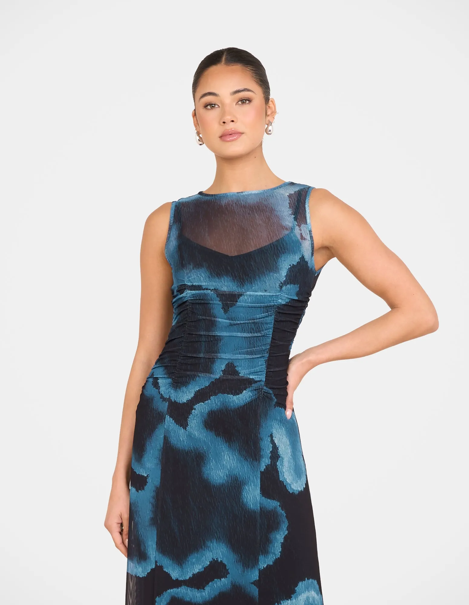 Raina Sheer Mesh Maxi Dress sold by Pilgrim product image thumbnail 5