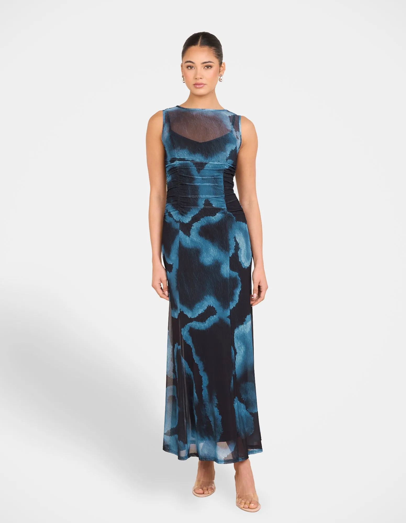 Raina Sheer Mesh Maxi Dress sold by Pilgrim