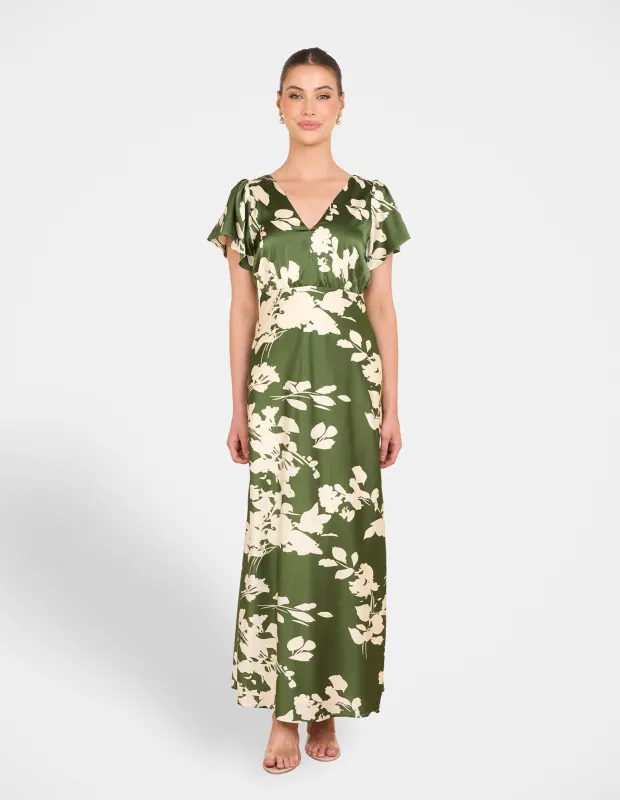 Fuji Satin Maxi Dress sold by Pilgrim