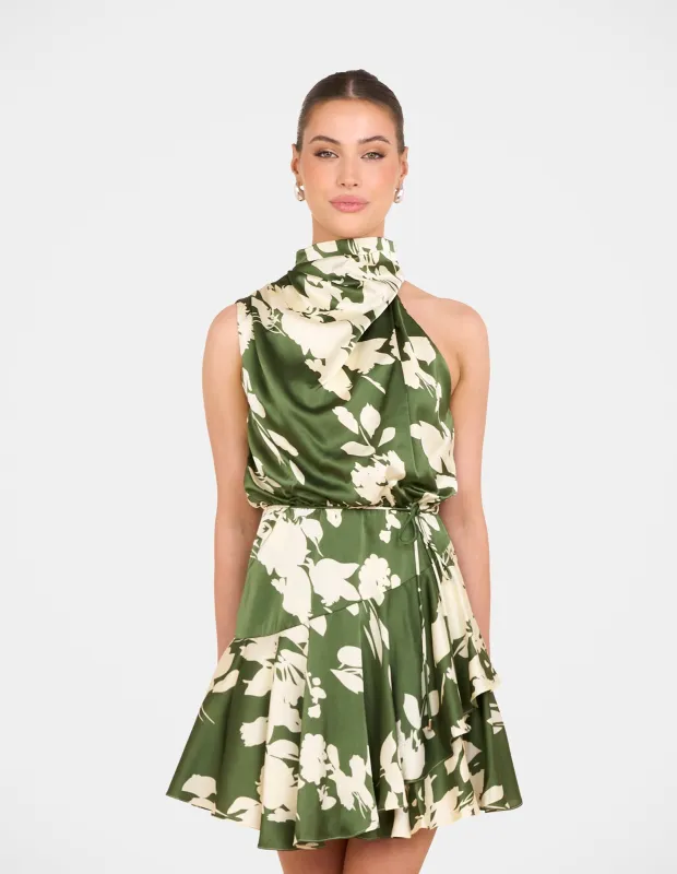 Dhaka Frill Hem Mini Dress sold by Pilgrim