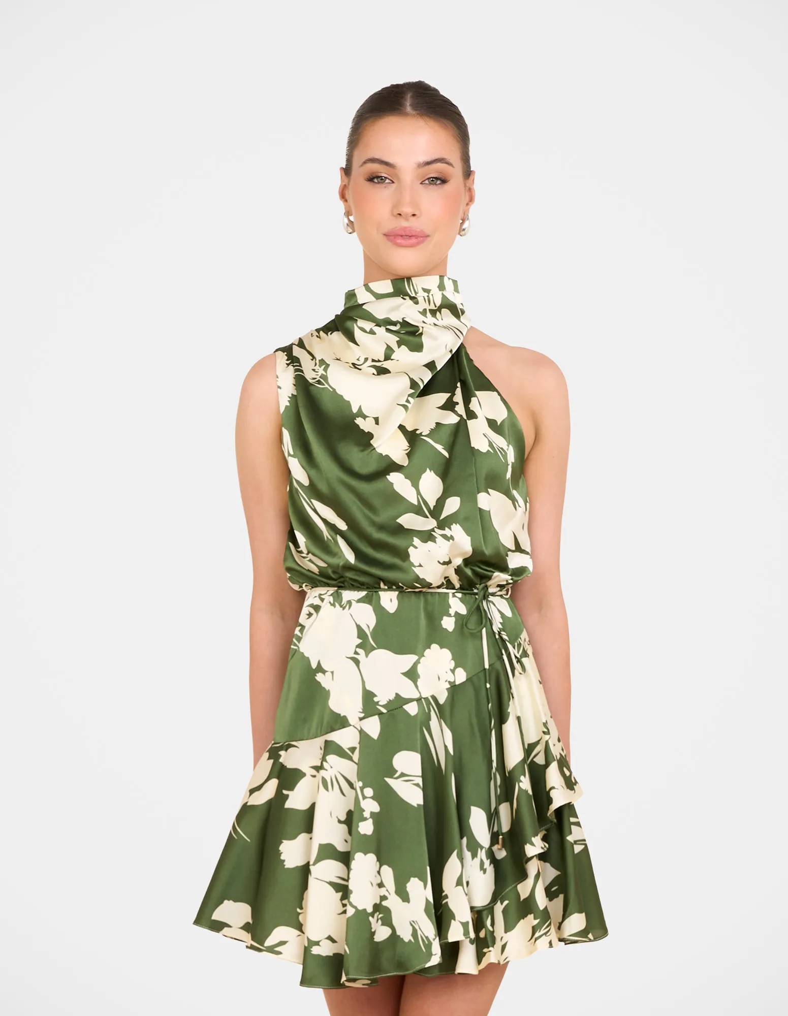 Dhaka Frill Hem Mini Dress sold by Pilgrim