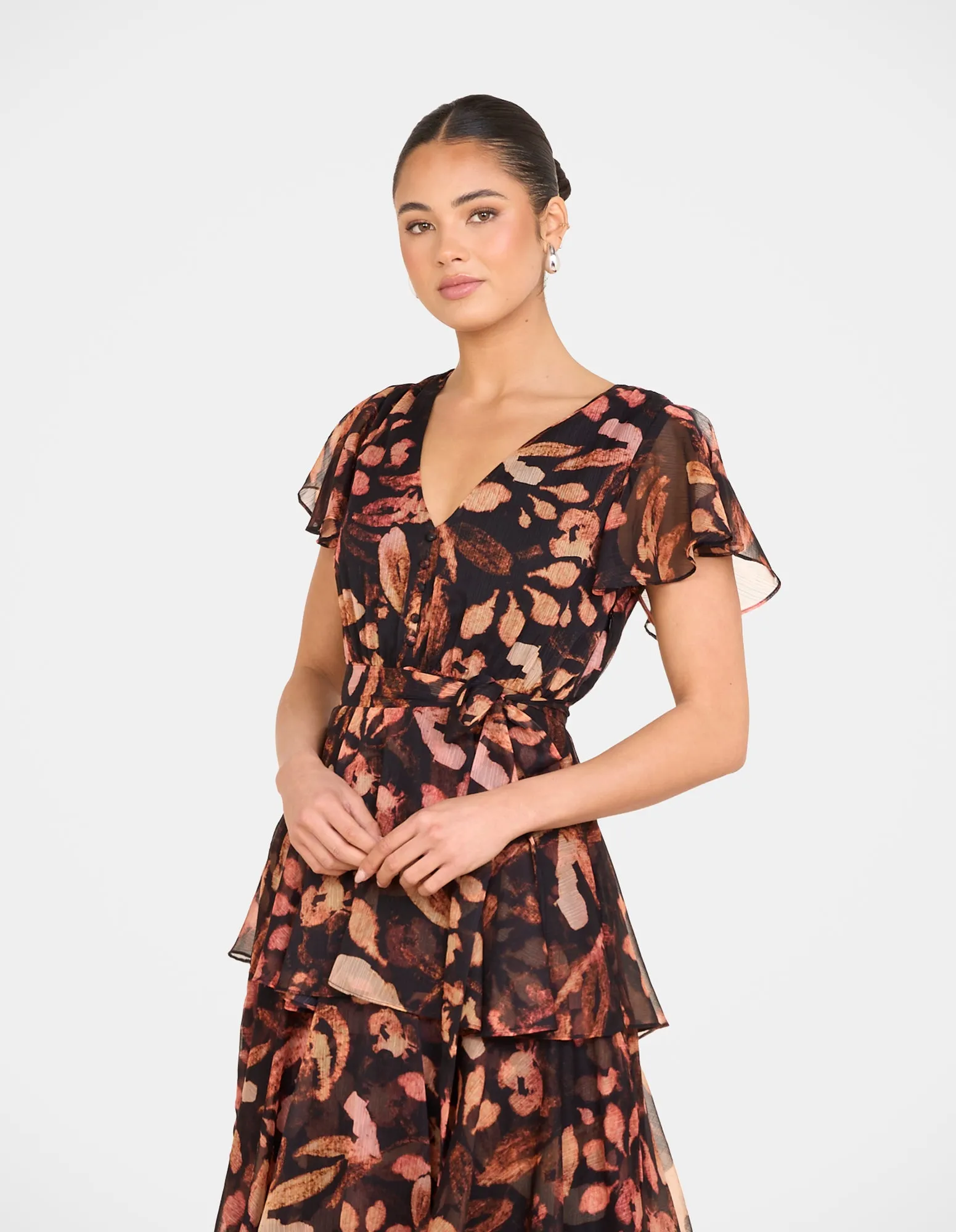 Felicia Frill Hem Maxi Dress sold by Pilgrim product image thumbnail 4