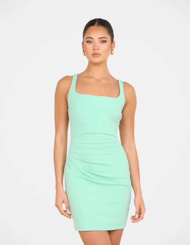 Huxland Square Neck Mini Dress sold by Pilgrim